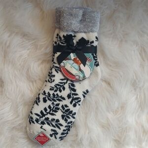 MinxNY Women's Double Layer Shea Butter & Cinnamon Infused Slipper Socks - OS